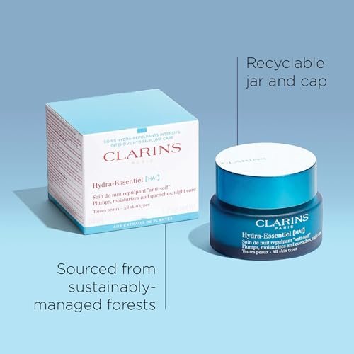 Clarins Hydra-Essentiel Night Cream – Intense Hydrating Moisturizer for Plumper Skin Avelisse