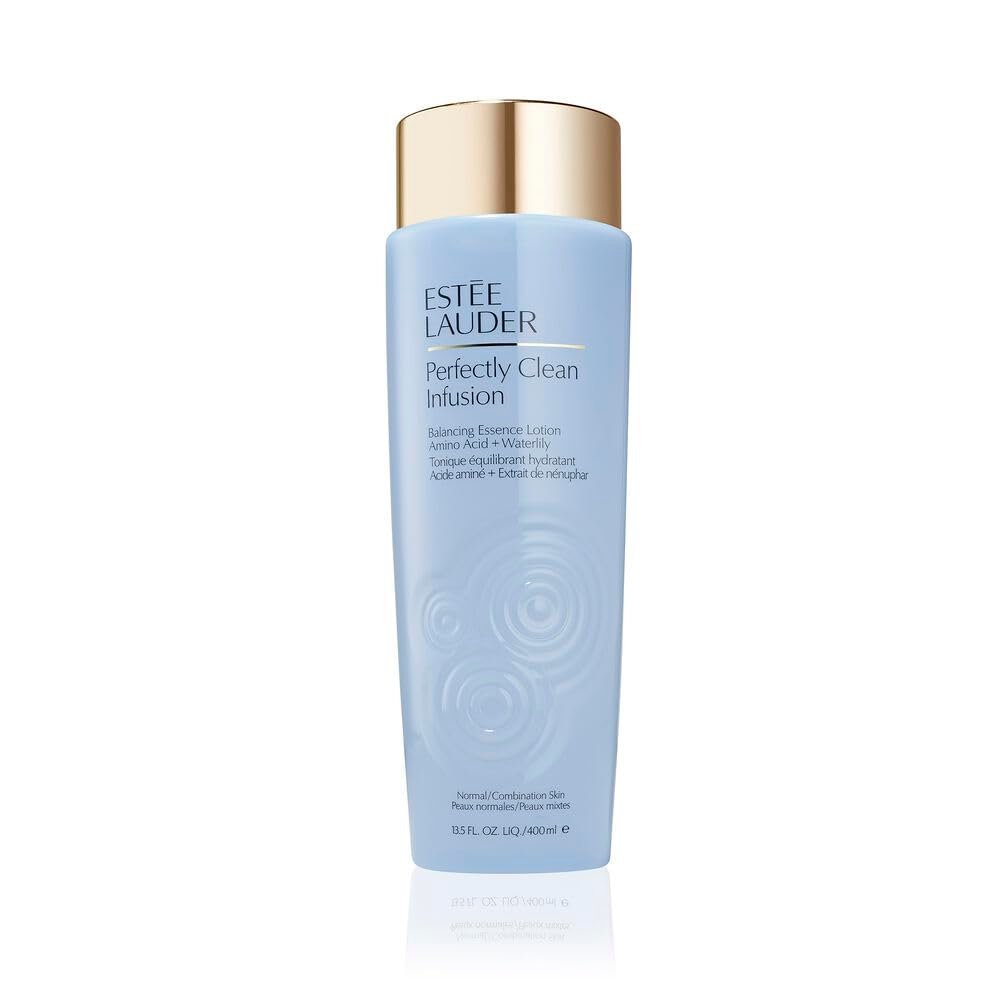 Estée Lauder Perfectly Clean Infusion Balancing Skin Essence Face Lotion Toner with Amino Acid + Waterlily, 13.5 Fl Oz Avelisse