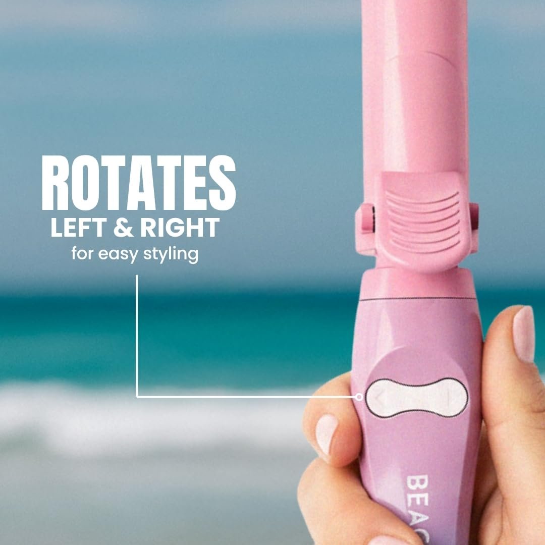 The Beachwaver Co. B1 Rotating Curling Iron - Pink Sunset | Automatic 1-Inch Ceramic Curling Iron for All Hair Lengths Avelisse