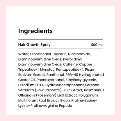 ForChics Hair Growth Serum for Women – Results in 4 Weeks – Hormone-Free Hair Regrowth Treatment for Thinning Hair Loss – Fast Absorbing Non-Greasy Scalp Spray 50ml