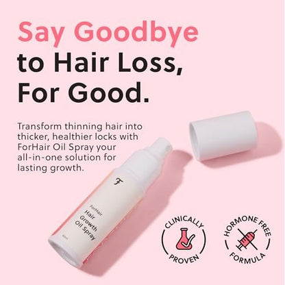 ForChics Hair Growth Serum for Women – Results in 4 Weeks – Hormone-Free Hair Regrowth Treatment for Thinning Hair Loss – Fast Absorbing Non-Greasy Scalp Spray 50ml