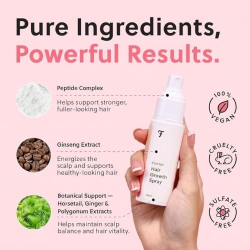 ForChics Hair Growth Serum for Women – Results in 4 Weeks – Hormone-Free Hair Regrowth Treatment for Thinning Hair Loss – Fast Absorbing Non-Greasy Scalp Spray 50ml - görsel 8