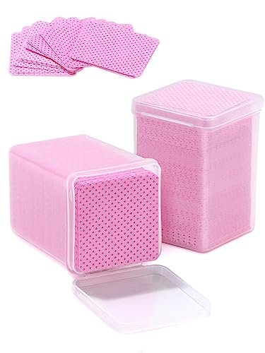 TEOYALL Lint Free Nail Wipes – 400 PCS Non-Woven Nail Cleaning Pads for Gel Polish & Lash Extensions - görsel 2