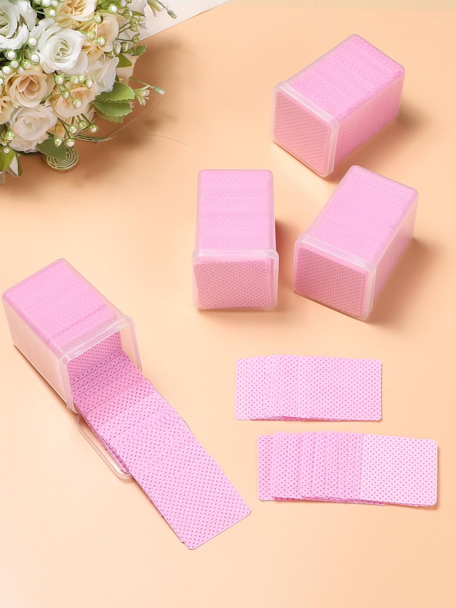 TEOYALL Lint Free Nail Wipes – 400 PCS Non-Woven Nail Cleaning Pads for Gel Polish & Lash Extensions - görsel 11
