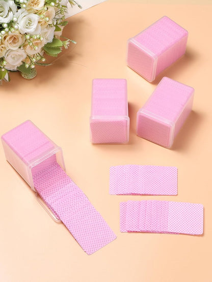TEOYALL Lint Free Nail Wipes – 400 PCS Non-Woven Nail Cleaning Pads for Gel Polish & Lash Extensions
