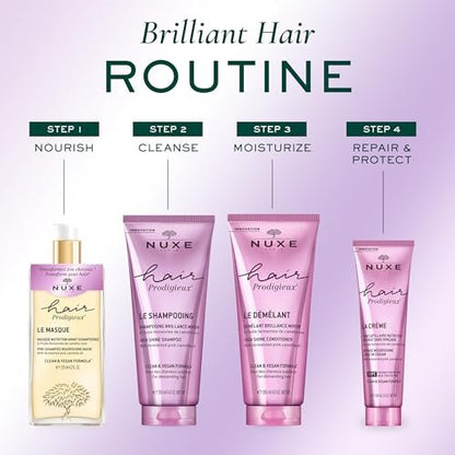 Nuxe Hair Prodigieux High Shine Conditioner - Nourishing Detangler for Soft, Shiny Hair - Silicone Free, 6.8 Fl Oz Avelisse