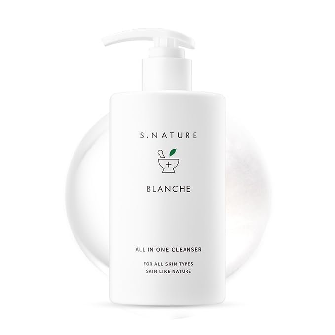 S.NATURE Blanche Cleanser 260ml | All-in-One Mild Moisture Cleanser with Hyaluronic Acid & Beta-Glucan | 8.79 Fl Oz - görsel 1