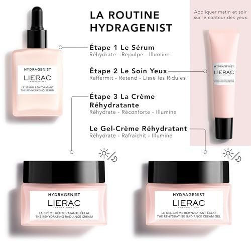 Lierac Rehydrating Under Eye Cream with Hyaluronic Acid – 0.5 Fl Oz | Intense Hydration & Radiance for All Skin Types - görsel 8