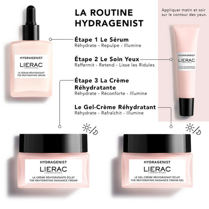 Lierac Rehydrating Under Eye Cream with Hyaluronic Acid – 0.5 Fl Oz | Intense Hydration & Radiance for All Skin Types