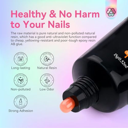 SAVILAND Hema-Free Poly Gel Nail Colors Kit - 20 Bright Rainbow Shades for Nail Extension & DIY Art Avelisse