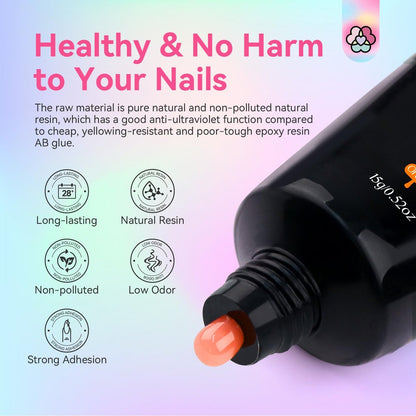 SAVILAND Hema-Free Poly Gel Nail Colors Kit - 20 Bright Rainbow Shades for Nail Extension & DIY Art Avelisse