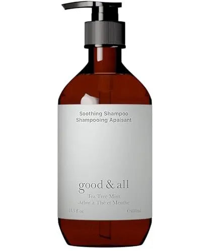 GOOD&ALL Tea Tree Shampoo for Dry Itchy Scalp with Peppermint - Sulfate-Free, Silicone-Free, Paraben-Free, Fragrance-Free - 13.5 fl oz Avelisse