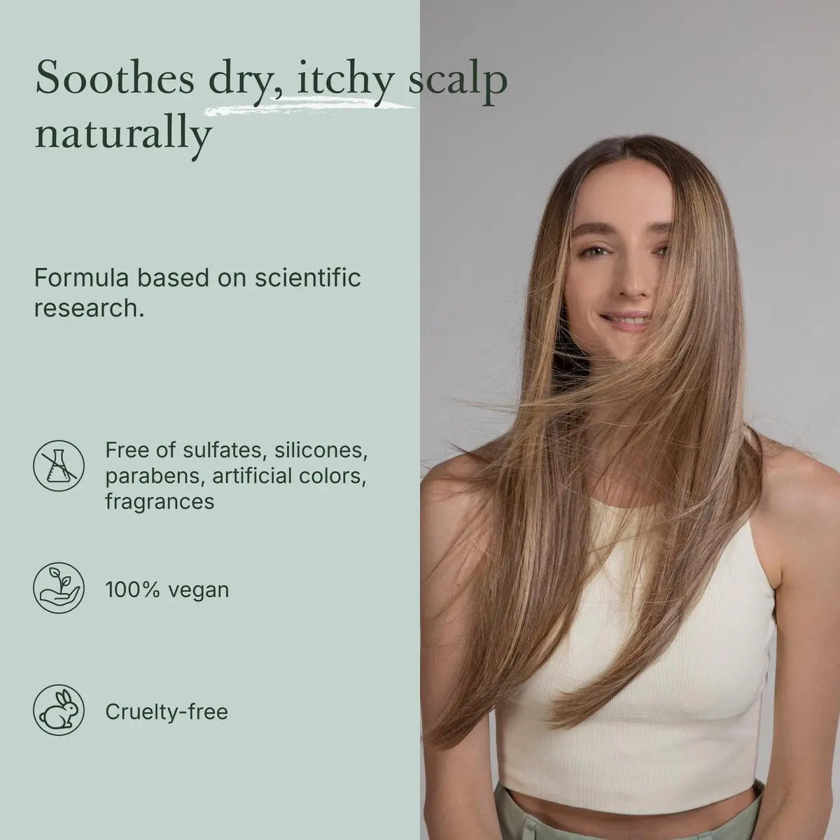 GOOD&ALL Tea Tree Shampoo for Dry Itchy Scalp with Peppermint - Sulfate-Free, Silicone-Free, Paraben-Free, Fragrance-Free - 13.5 fl oz Avelisse