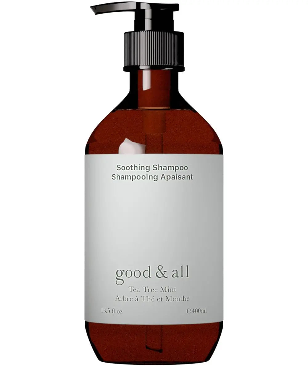 GOOD&ALL Tea Tree Shampoo for Dry Itchy Scalp with Peppermint - Sulfate-Free, Silicone-Free, Paraben-Free, Fragrance-Free - 13.5 fl oz Avelisse