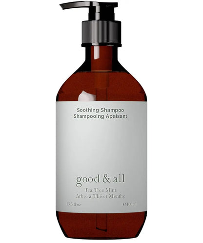 GOOD&ALL Tea Tree Shampoo for Dry Itchy Scalp with Peppermint - Sulfate-Free, Silicone-Free, Paraben-Free, Fragrance-Free - 13.5 fl oz Avelisse