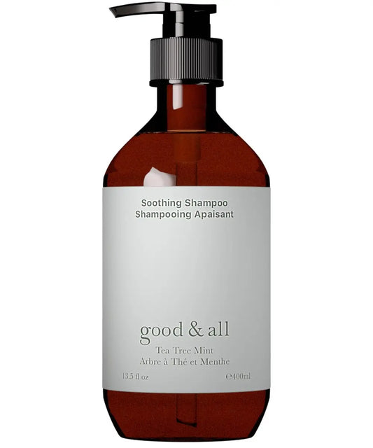 GOOD&ALL Tea Tree Shampoo for Dry Itchy Scalp with Peppermint - Sulfate-Free, Silicone-Free, Paraben-Free, Fragrance-Free - 13.5 fl oz Avelisse