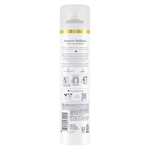 Dove Advanced Dry Shampoo Brunette Brilliance Refresh & Revive Hair Without Water with a Hint of Brunette Tint, 7.3 oz - görsel 4