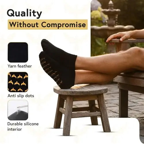 Phoenix Foot Peel Moisturizing Gel Socks for Men - Extra Large 2 Pairs - Silicone Heel Socks, Cracked Heel Treatment, Reusable Spa Socks with Shea Butter for Dry Skin & Foot Care Avelisse