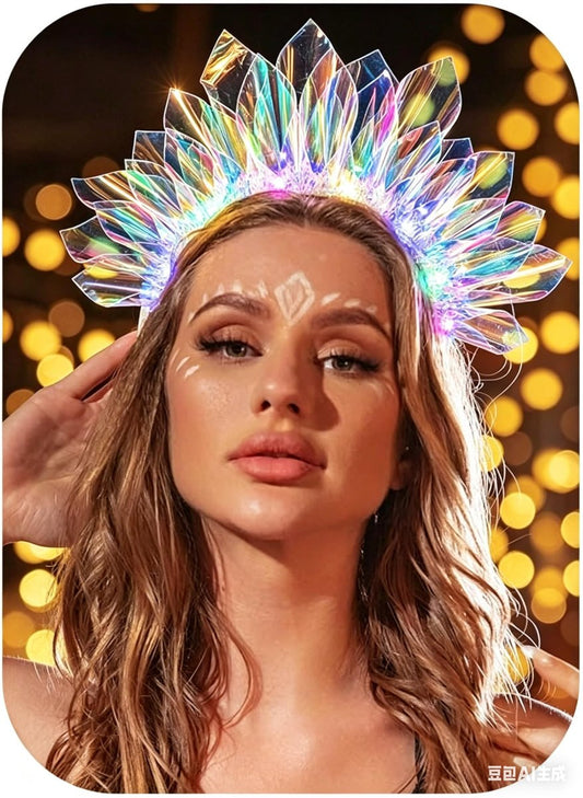 EARENT Light Up Headbands – Neon Glow Headband for Women, Rave Party Essential Avelisse