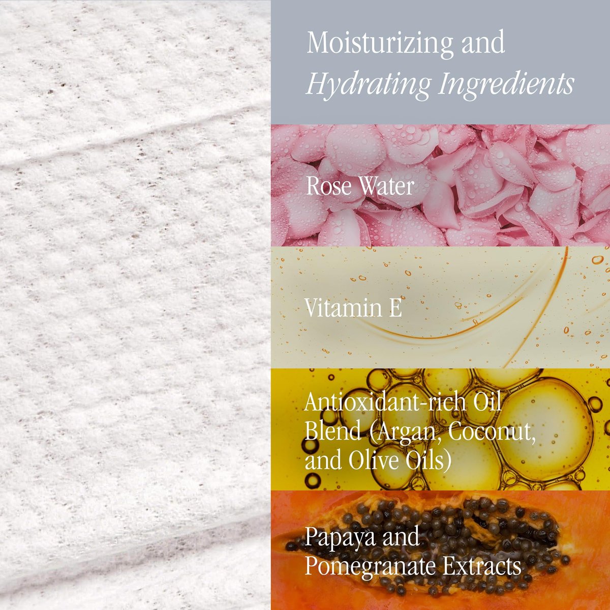 SKINN Hydrating Facial Cleansing Makeup Remover Wipes - 30 Count | Gentle Exfoliating Face Towelettes for Waterproof Mascara & Dirt Avelisse