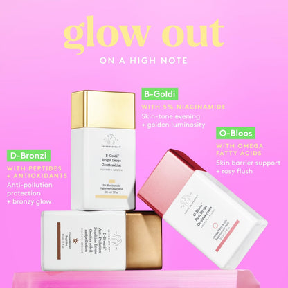 Drunk Elephant O-Bloos Rosi Drops - Peachy-Pink Color Serum Drops - 30 ml/1 fl oz - Clean Clinical Skincare, Cruelty-Free, Dermatologist-Tested, Free of Essential Oils, Silicones, and Fragrance Avelisse