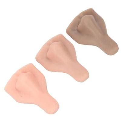 3-Pack Silicone Nose Model – Flexible 3D Practice Tool for Suture Training, Jewelry Display & Teaching