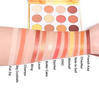 Glitter Eyeshadow Palette Pro 12 Colors - Pigmented Shimmer & Glitter Eye Shadow, Long Lasting Waterproof Makeup Kit for Women