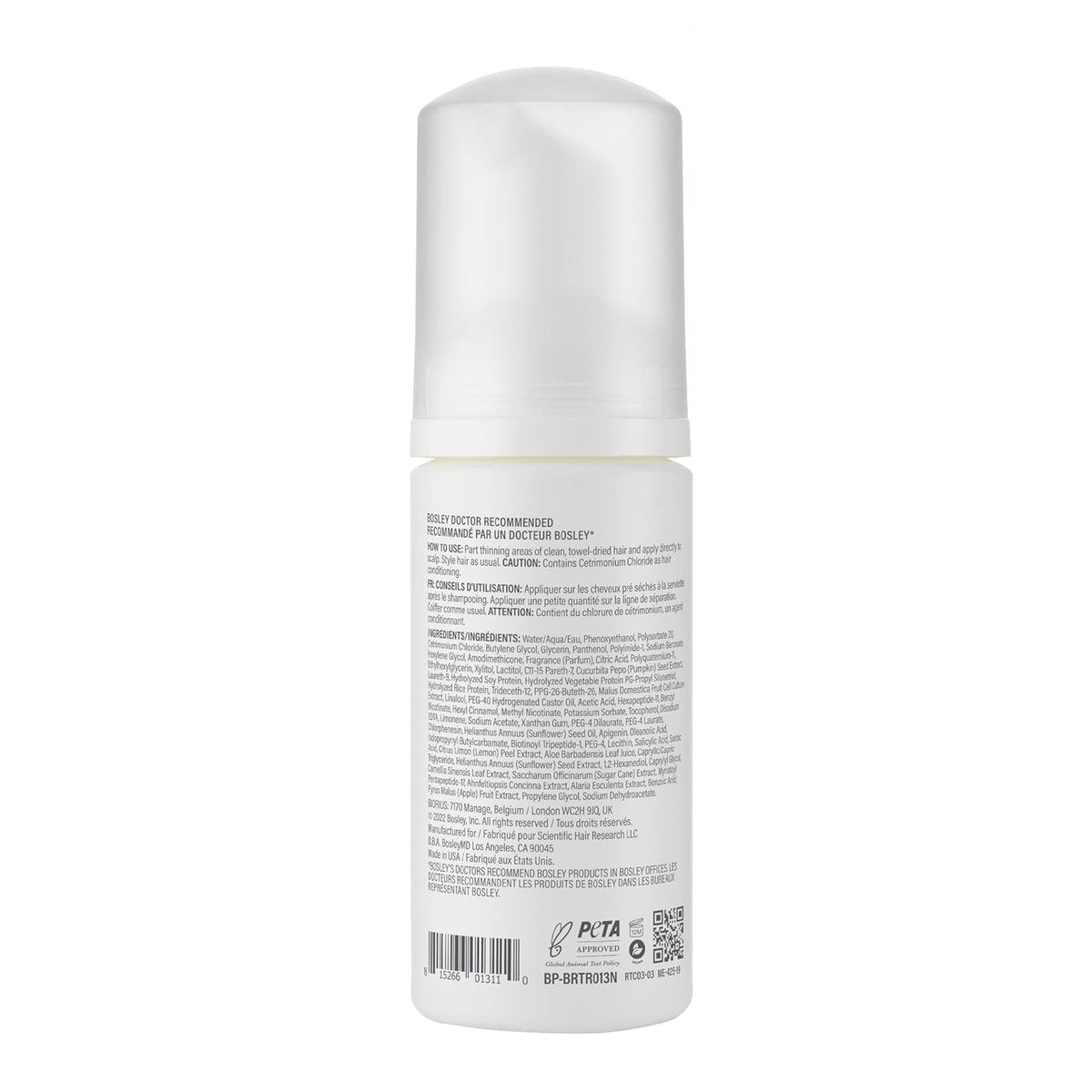 BosleyMD Revive Color Safe Thickening Treatment - Liquid Foaming Treatment for Visibly Thinning Hair, 3.4 Fl Oz - görsel 3