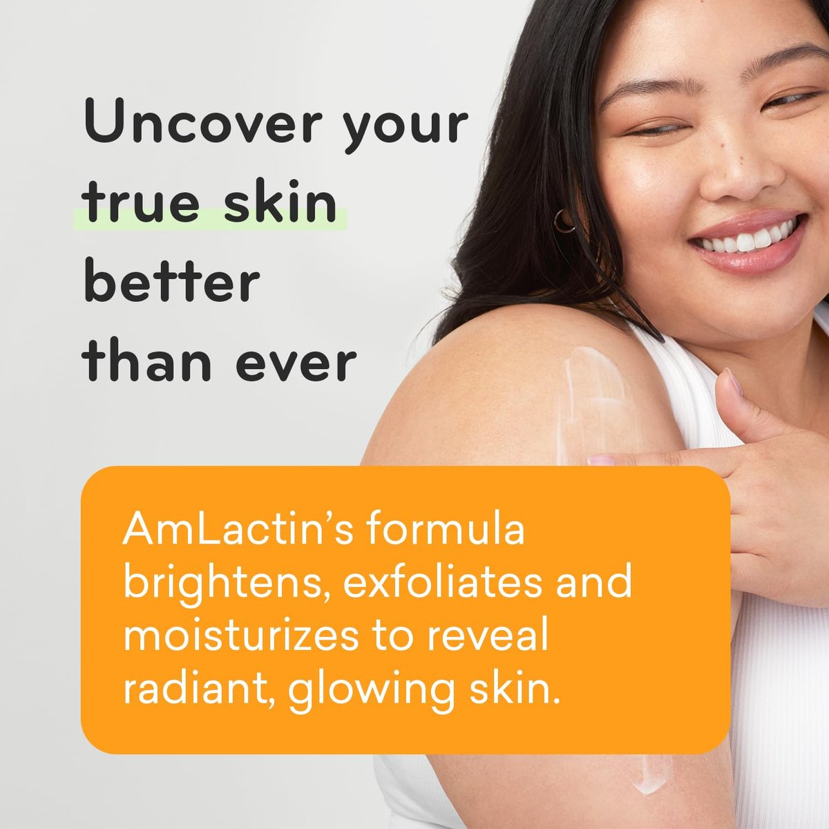 AmLactin Daily Vitamin C Lotion – Brightening Body Lotion for Dry Skin, No-Scrub Exfoliator with 7% Lactic Acid AHA and Vitamin C, 7.9 oz - görsel 5