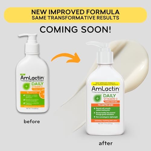AmLactin Daily Vitamin C Lotion – Brightening Body Lotion for Dry Skin, No-Scrub Exfoliator with 7% Lactic Acid AHA and Vitamin C, 7.9 oz - görsel 14