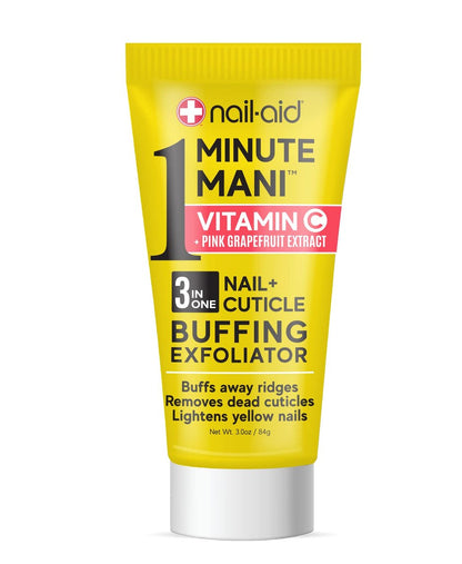 Nail-Aid Vitamin C + Pink Grapefruit Extract 3-in-1 Nail & Cuticle Buffing Exfoliator - 3 oz