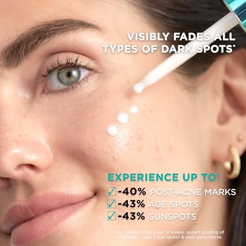 L'Oréal Paris Bright Reveal 12% Niacinamide + Amino Sulfonic + Ferulic Dark Spot Serum, 1 oz with Moisturizer Sample Avelisse