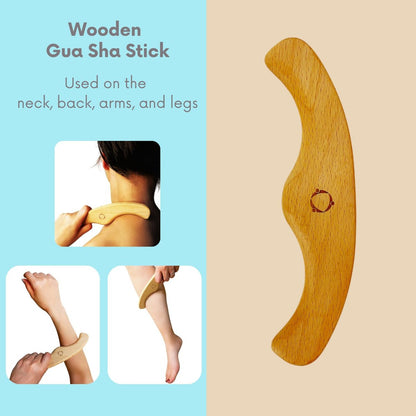 Dry Brushing Body Brush for Lymphatic Drainage with Contoured Handle & Wood Therapy Massage Tools - Vegan, Anti-Cellulite, Body Sculpting Kit for Sensitive Skin Avelisse