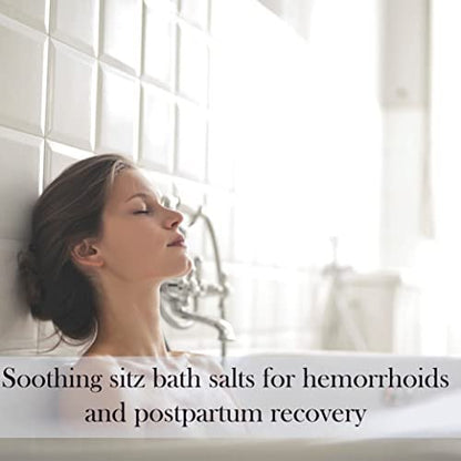 Aromasong Sitz Bath Postpartum Soak – Dead Sea Salt & Epsom Salts with Lavender, Chamomile & Eucalyptus Oil (14 oz)
