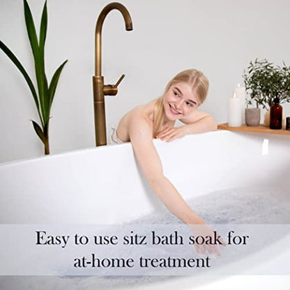 Aromasong Sitz Bath Postpartum Soak – Dead Sea Salt & Epsom Salts with Lavender, Chamomile & Eucalyptus Oil (14 oz)