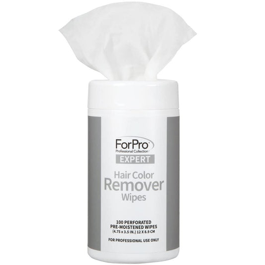 ForPro Professional Collection Expert Hair Color Remover Wipes - Pre-Moistened, Hypoallergenic, Clean Fresh Scent - 100 Count Avelisse