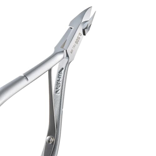 Premium Hard Steel Cuticle Nipper D-506 – Precision Nail Tech Nipper with Grey Plated Full Jaw and Single Spring - görsel 10