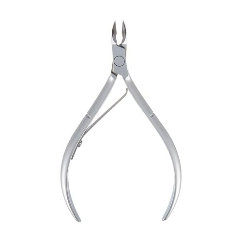 Premium Hard Steel Cuticle Nipper D-506 – Precision Nail Tech Nipper with Grey Plated Full Jaw and Single Spring - görsel 8
