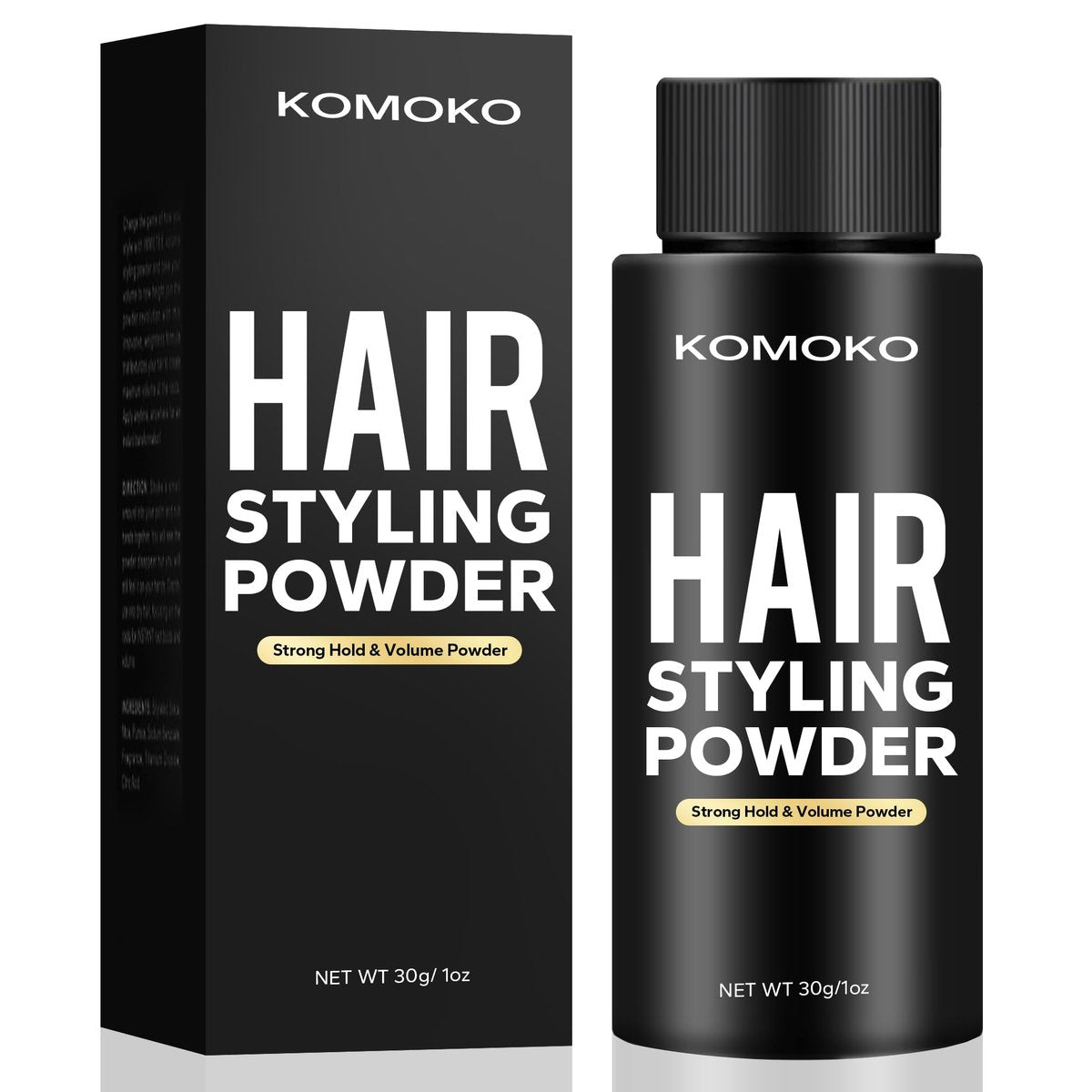 Komoko Hair Styling Powder for Men – 0.7 oz Instantly Volumizing Matte Finish Texture Strong Hold Natural Look - görsel 1