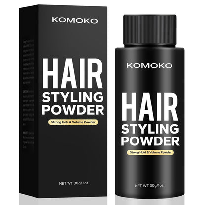 Komoko Hair Styling Powder for Men – 0.7 oz Instantly Volumizing Matte Finish Texture Strong Hold Natural Look