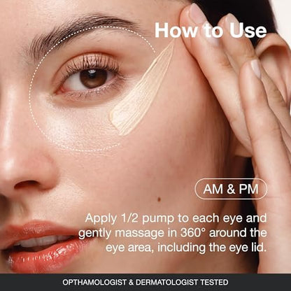 Innbeauty Project Bright & Tight Eye Cream with Vitamin C & Peptides for Dark Circles & Firming, 0.5 oz Avelisse