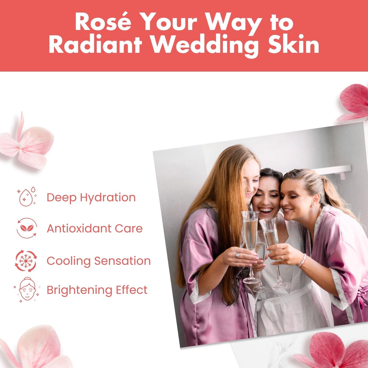 Patchology Serve Chilled Rosé Facial Sheet Mask - Hydrating & Soothing Face Mask with Hyaluronic Acid for Glowing Skin, Rosé Scented Self-Care Spa Experience - 2 Pairs - görsel 3