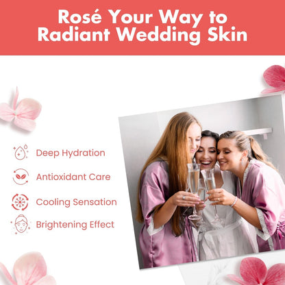 Patchology Serve Chilled Rosé Facial Sheet Mask - Hydrating & Soothing Face Mask with Hyaluronic Acid for Glowing Skin, Rosé Scented Self-Care Spa Experience - 2 Pairs