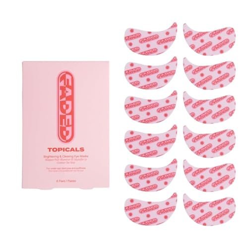 Topicals Faded Brightening Under Eye Masks – Depuff, Hydrate & Brighten with Kojic Acid, Caffeine & Niacinamide (6 Patches) Avelisse