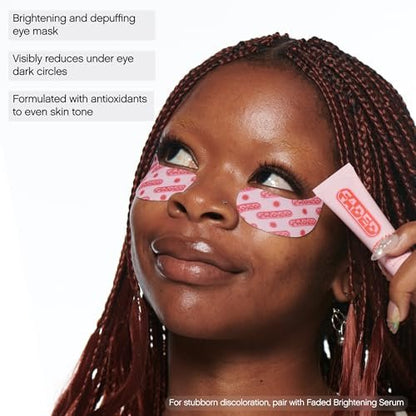 Topicals Faded Brightening Under Eye Masks – Depuff, Hydrate & Brighten with Kojic Acid, Caffeine & Niacinamide (6 Patches) Avelisse