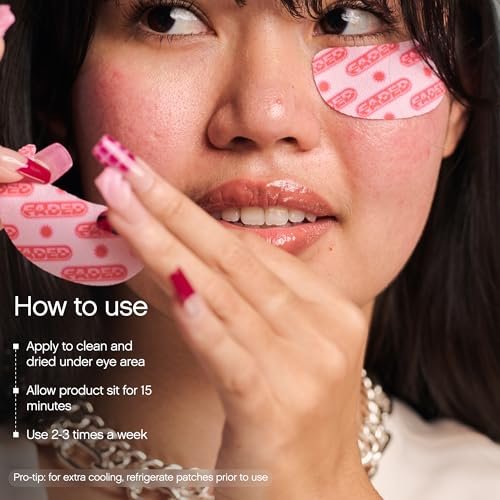 Topicals Faded Brightening Under Eye Masks – Depuff, Hydrate & Brighten with Kojic Acid, Caffeine & Niacinamide (6 Patches) Avelisse