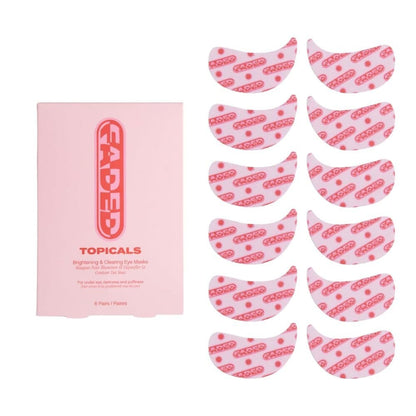 Topicals Faded Brightening Under Eye Masks – Depuff, Hydrate & Brighten with Kojic Acid, Caffeine & Niacinamide (6 Patches) Avelisse