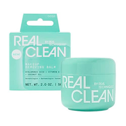 Real Techniques Real Clean Face Erase Makeup Removing Balm – Hydrating Cleansing Balm with Hyaluronic Acid & Vitamin A, 2 fl. oz Avelisse