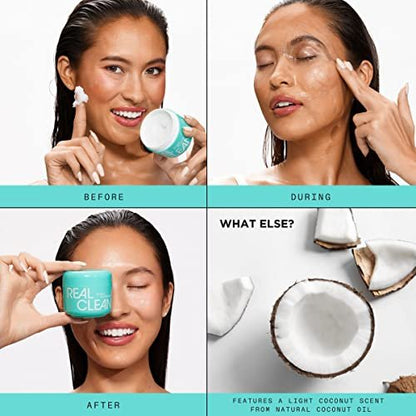 Real Techniques Real Clean Face Erase Makeup Removing Balm – Hydrating Cleansing Balm with Hyaluronic Acid & Vitamin A, 2 fl. oz Avelisse