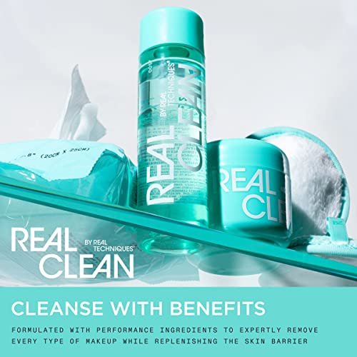 Real Techniques Real Clean Face Erase Makeup Removing Balm – Hydrating Cleansing Balm with Hyaluronic Acid & Vitamin A, 2 fl. oz Avelisse